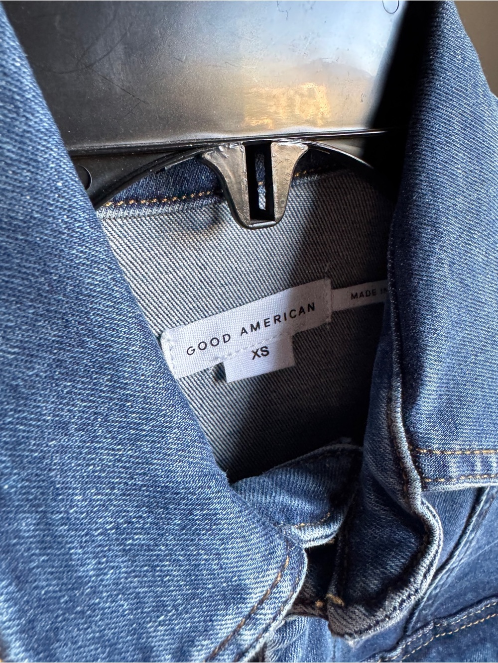 NWT Good American Fit For Success Denim Jumpsuit Sz XS - Picture 8 of 10